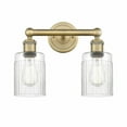 thumbnail image 1 of 616-2W-BB-G342 Innovations Lighting Hadley - 2 Light Bath Vanity In Modern Style-11.5 Inches Tall and 13.5 Inches Wide-Brushed Brass Finish-Clear, 1 of 7