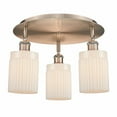thumbnail image 1 of Innovations Lighting  Hadley - 3 Light 16" Flush Mount Antique Copper/Matte White, 1 of 5