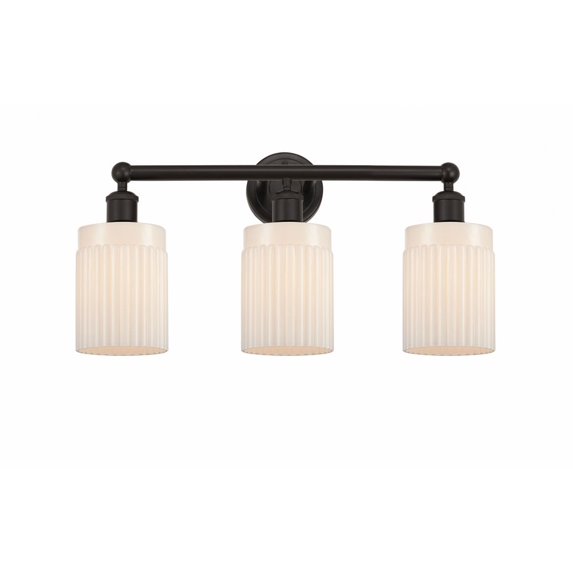 Innovations Lighting - Hadley - 3 Light Bath Vanity In Art Deco Style-11.5