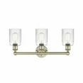 thumbnail image 1 of 616-3W-AB-G342 Innovations Lighting Hadley - 3 Light Bath Vanity In Modern Style-11.5 Inches Tall and 22.5 Inches Wide-Antique Brass Finish-Clear, 1 of 7