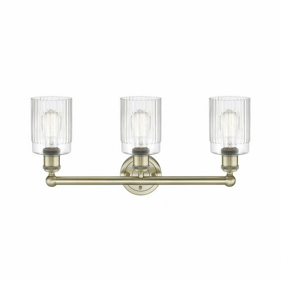616-3W-AB-G342 Innovations Lighting Hadley - 3 Light Bath Vanity In Modern Style-11.5 Inches Tall and 22.5 Inches Wide-Antique Brass Finish-Clear