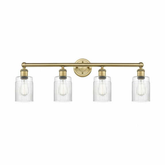616-4W-BAB-G342-Innovations Lighting-Hadley - 4 Light Bath Vanity In Modern Style-11.5 Inches Tall and 31.5 Inches Wide-Black Antique Brass