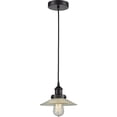 thumbnail image 1 of 616-1PH-BK-G2 Innovations Lighting Halophane - 1 Light Mini Pendant In Industrial Style-8 Inches Tall and 8.5 Inches Wide-Matte Black Finish-Clear, 1 of 3