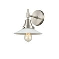 thumbnail image 1 of 447-1W-SN-G1 Innovations Lighting Halophane - 1 Light Wall Sconce-7.25 Inches Tall and 9 Inches Wide-Satin Nickel Finish-Matte White Halophane Glass, 1 of 2