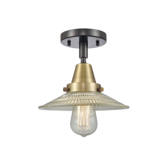 Innovations Lighting - Halophane - 8.5 Inch 3.5W 1 LED Flush Mount Black