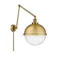 thumbnail image 1 of Innovations Lighting  Hampden - 1 Light 13" Double Extension Swing Arm Brushed Brass/Seedy, 1 of 5