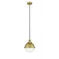 thumbnail image 1 of 616-1PH-BB-HFS-84-BB Innovations Lighting Hampden - 1 Light Cord Hung Mini Pendant In Modern Style-12.5 Inches Tall and 9 Inches Wide-Brushed Brass, 1 of 1
