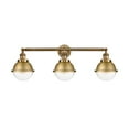 thumbnail image 1 of Innovations Lighting  Hampden 3 Light 34" Bath Vanity Light Clear/Brushed Brass, 1 of 5