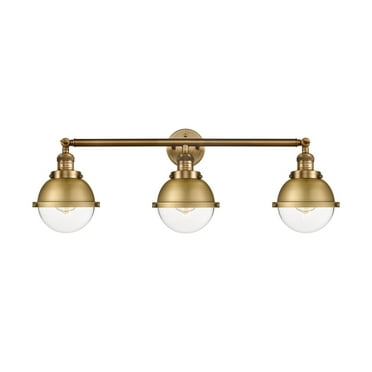 Innovations Lighting  Hampden 3 Light 34" Bath Vanity Light Clear/Brushed Brass