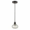 thumbnail image 1 of 616-1P-OB-G555-6CL-Innovations Lighting-Ithaca - 1 Light Cord Hung Mini Pendant In Industrial Style-7 Inches Tall and 6 Inches Wide-Oil Rubbed Bronze, 1 of 7