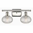 thumbnail image 1 of 516-2W-PN-G555-6CL-Innovations Lighting-Ithaca - 2 Light Bath Vanity In Industrial Style-8 Inches Tall and 16 Inches Wide-Polished Nickel Finish, 1 of 7