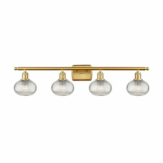 Innovations Lighting - Ithaca - 4 Light Bath Vanity In Industrial Style-8 Inches