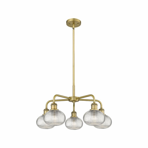 Innovations Lighting - Ithaca - 5 Light Stem Hung Chandelier In Industrial