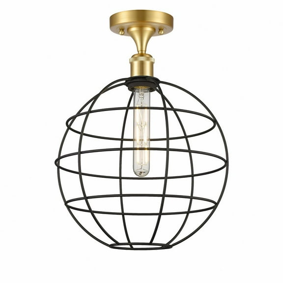 Innovations Lighting - Lake Placid - 1 Light Semi-Flush Mount In Industrial