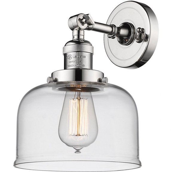 Innovations Lighting - Large Bell-1 Light Wall Sconce in Industrial Style-8