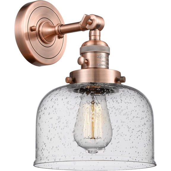 Innovations Lighting - Large Bell-1 Light Wall Sconce in Industrial Style-8