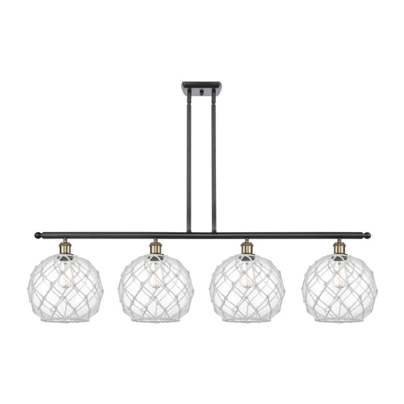 Innovations Lighting - Large Farmhouse Rope-14W 4 LED Island in Industrial