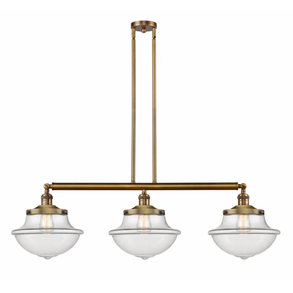 Innovations Lighting - Large Oxford-3 Light Island in Traditional Style-42
