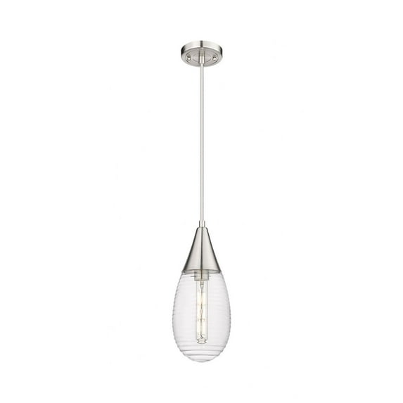 450-1P-SN-G450-6SCL Innovations Lighting Malone - 1 Light Pendant In Contemporary Style-14.63 Inches Tall and 6 Inches Wide-Satin Nickel