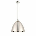 thumbnail image 1 of 516-1P-PN-MBD-16-PN Innovations Lighting Metal Bristol - 1 Light Mini Pendant In Industrial Style-18.75 Inches Tall and 16 Inches Wide-Polished Nickel, 1 of 2