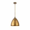 thumbnail image 1 of 516-1S-BB-MBD-12-BB Innovations Lighting Metal Bristol - 1 Light Pendant In Industrial Style-12.75 Inches Tall and 12 Inches Wide-Brushed Brass Finish, 1 of 1