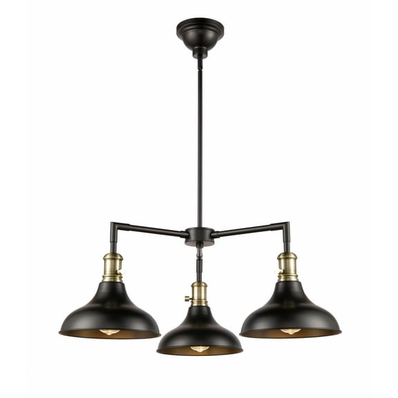 Innovations Lighting - Metro - 3 Light Chandelier In Traditional Style-11.63