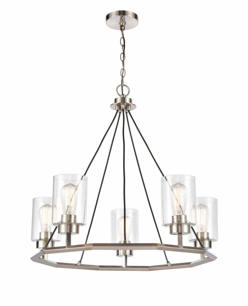 Innovations Lighting - Mila - 5 Light Chandelier In Industrial Style-27 Inches
