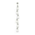 thumbnail image 1 of Innovations Lighting  Milan - 6 Light 4" Cord Hung Multi Pendant - 6" Canopy Clear/Brushed Satin Nickel, 1 of 5