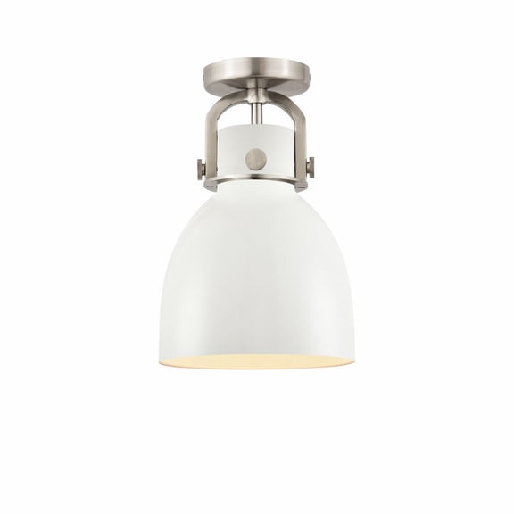 Innovations Lighting - Newton Bell - 1 Light Flush Mount In Industrial