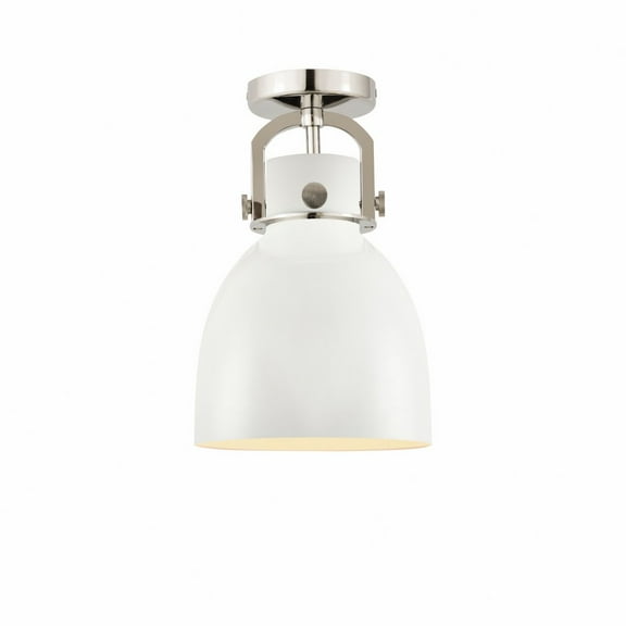Innovations Lighting - Newton Bell - 1 Light Flush Mount In Industrial