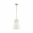 thumbnail image 1 of 410-1SM-SN-M412-10W-Innovations Lighting-Newton Bell - 1 Light Pendant In Industrial Style-16.75 Inches Tall and 10 Inches Wide-Satin Nickel, 1 of 4