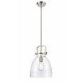 thumbnail image 1 of 412-1S-SN-10CL-LED-Innovations Lighting-Newton - 10 Inch 3.5W 1 LED Mini Pendant  Brushed Satin, 1 of 2