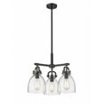 thumbnail image 1 of Innovations Lighting  Newton Bell - 3 Light 7" Stem Hung Pendant Seedy/Matte Black, 1 of 4