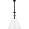 thumbnail image 1 of 411-1S-BK-18CL Innovations Lighting Newton Cone - 1 Light Pendant In Restoration Style-22.75 Inches Tall and 18 Inches Wide-Matte Black Finish, 1 of 3