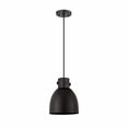 thumbnail image 1 of Innovations Lighting  Newton Metal Bell - 1 Light 8" Cord Hung Pendant Matte Black, 1 of 2