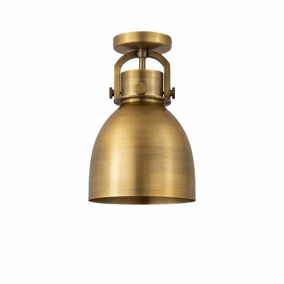Innovations Lighting - Newton Bell - 1 Light Flush Mount In Industrial