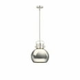 thumbnail image 1 of Innovations Lighting  Newton Metal Sphere - 1 Light 10" Stem Hung Pendant Polished Nickel, 1 of 5