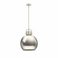thumbnail image 1 of Innovations Lighting  Newton Metal Sphere - 1 Light 14" Stem Hung Pendant Polished Nickel, 1 of 5