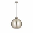 thumbnail image 1 of Innovations Lighting  Newton Metal Sphere - 1 Light 16" Cord Hung Pendant Satin Nickel, 1 of 2