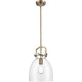 thumbnail image 1 of 412-1S-BB-10CL Innovations Lighting Newton-One Light Mini Pendant-14 Inches Wide by 17 Inches High-Brushed Brass Finish, 1 of 4