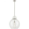 thumbnail image 1 of 410-1S-SN-16CL Innovations Lighting Newton Sphere - 1 Light Pendant In Restoration Style-19.5 Inches Tall and 16 Inches Wide-Brushed Satin Nickel, 1 of 2