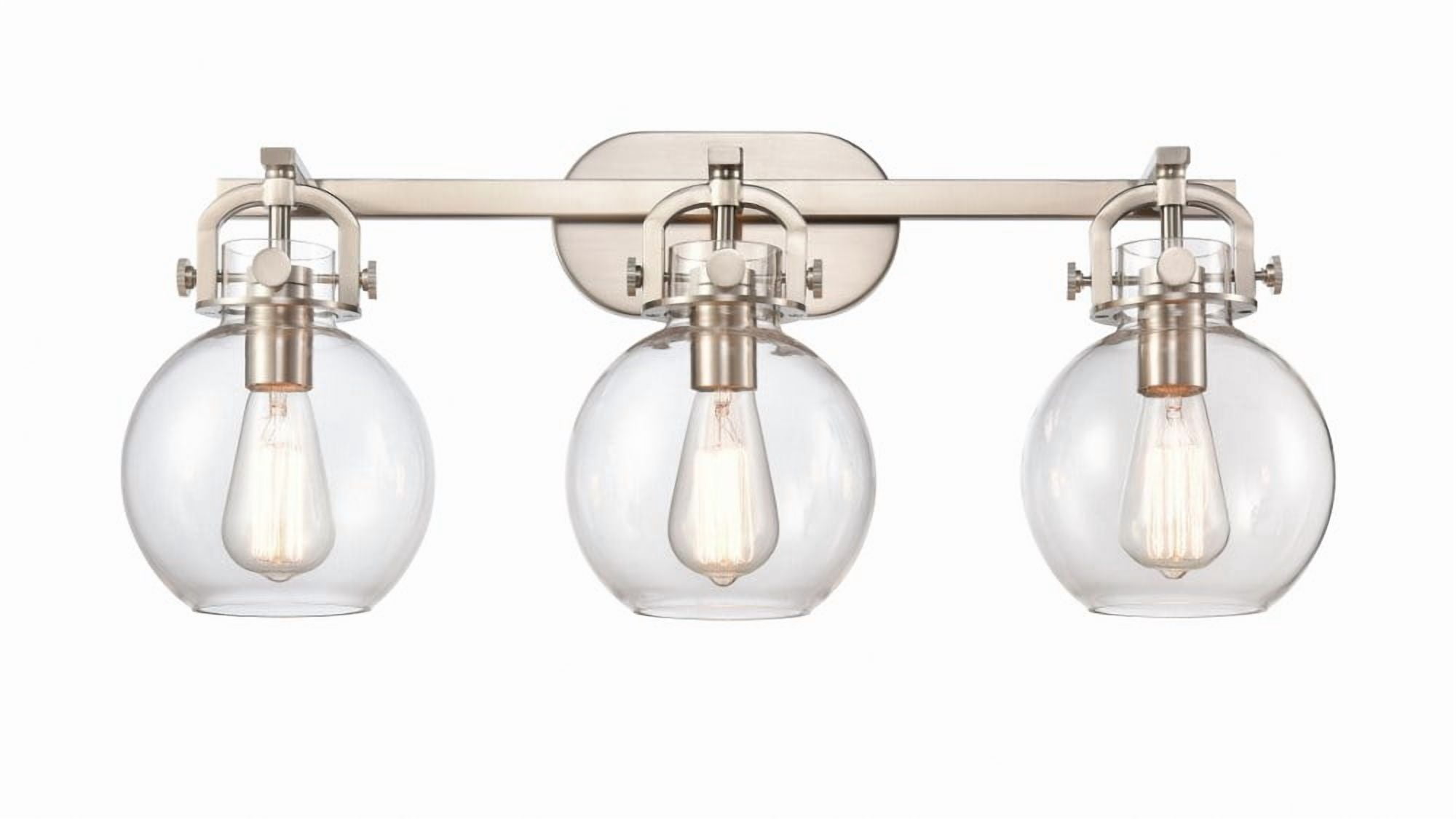 Innovations Lighting - Newton Sphere - 3 Light Bath Vanity In Industrial