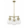 thumbnail image 1 of Innovations Lighting - Newton Sphere - 3 Light Stem Hung Pendant In Industrial, 1 of 5