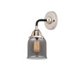 thumbnail image 1 of Innovations Lighting  Nouveau 2 Bell - 1 Light 5" Sconce Black Polished Nickel/Plated Smoke, 1 of 5