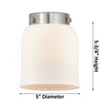 thumbnail image 1 of Innovations Lighting  Nouveau 2 Bell - 1 Light 5" Sconce Oil Rubbed Bronze/Seedy, 1 of 5