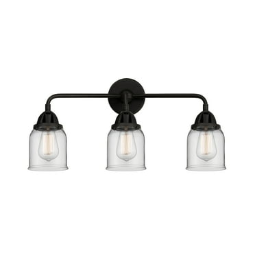 Innovations Lighting  Nouveau 2 Bell - 3 Light 23" Bath Vanity Light Clear/Matte Black