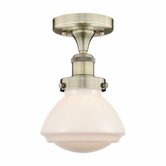 Innovations Lighting - Olean - 1 Light Semi-Flush Mount In Art Deco Style-8.25