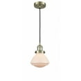 thumbnail image 1 of 201C-AB-G321 Innovations Lighting Olean - 1 Light Cord Hung Mini Pendant In Industrial Style-7.75 Inches Tall and 6.75 Inches Wide-Antique Brass, 1 of 7
