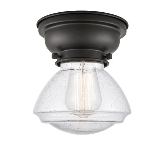 Innovations Lighting - Olean - 1 Light Flush Mount In Industrial Style-6.4