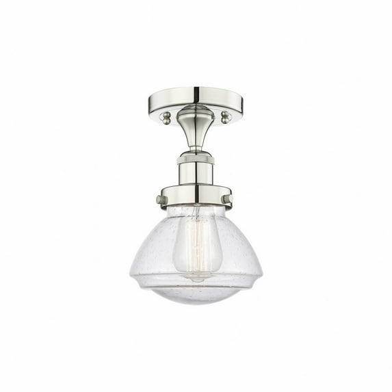 Innovations Lighting - Olean - 1 Light Semi-Flush Mount In Art Deco Style-8.25